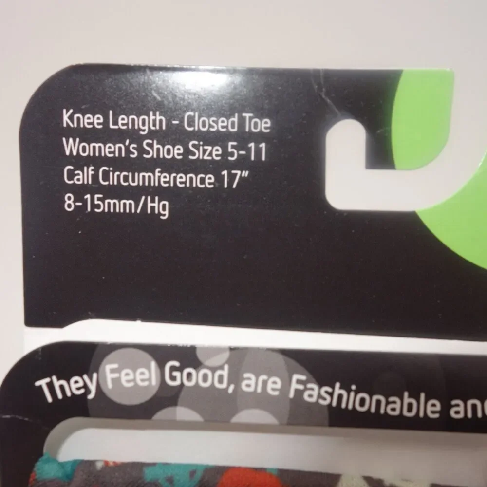 NEW Cutieful Therapeutic Compression Socks Hose Fits Sizes 5-11 Halloween Ghosts